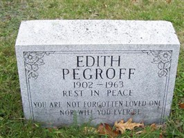 Edith Pegroff Edith Pegroff