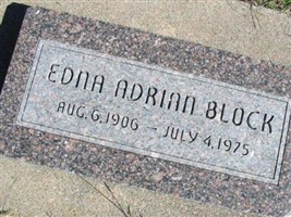 Edna Adrian Block Edna Adrian Block