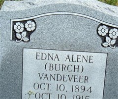 Edna Alene Burch Vandeveer Edna Alene Burch Vandeveer