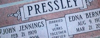 Edna Bernece Files Pressley