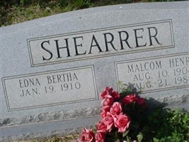 Edna Bertha Shearrer Edna Bertha Shearrer