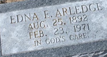 Edna E Arledge Edna E Arledge