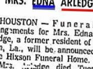 Edna E Arledge Edna E Arledge