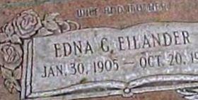 Edna Georgina Peterson Eilander
