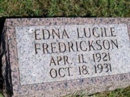 Edna Lucille Fredrickson Edna Lucille Fredrickson