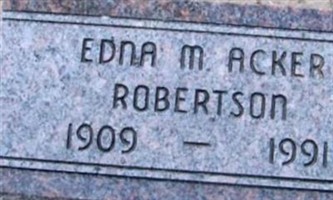 Edna M. Acker Robertson