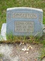 Edna Opal Singleton Edna Opal Singleton