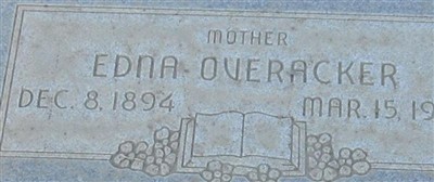 Edna Overacker Edna Overacker