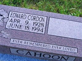Edward Cordon Cahoon Edward Cordon Cahoon