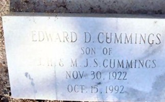 Edward Donald Cummings Edward Donald Cummings