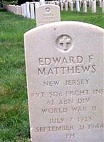 Edward F Matthews