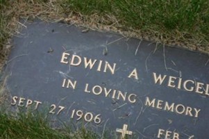 Edwin A. Weigel Edwin A. Weigel