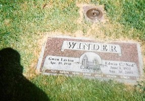 Edwin Cannon "Ned" Winder Edwin Cannon "Ned" Winder
