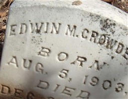 Edwin M. Crowder Edwin M. Crowder