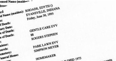 Edyth M. McPeek Rhoads
