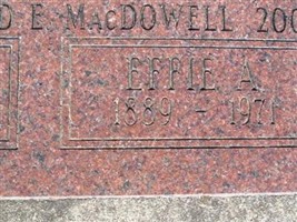 Effie A. MacDowell Effie A. MacDowell