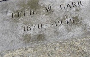 Effie D. White Carr