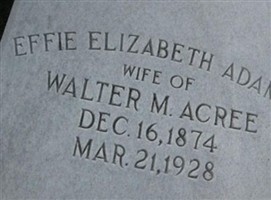 Effie Elizabeth Adams Acree
