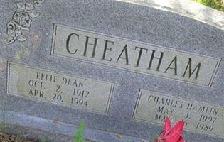 Effie Elizabeth Dean Cheatham