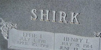 Effie I Shirk Effie I Shirk