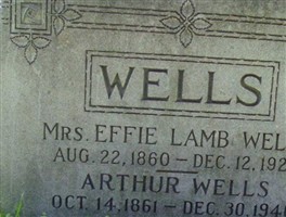 Effie Lamb Wells Effie Lamb Wells