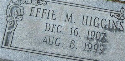 Effie M Higgins