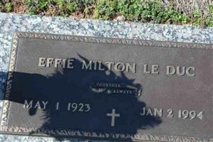 Effie Milton Le Duc Effie Milton Le Duc