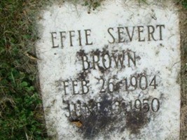 Effie Severt Brown Effie Severt Brown