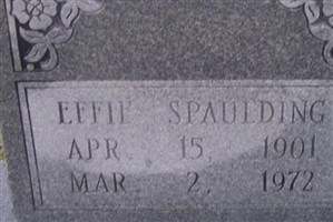 Effie Spaulding Effie Spaulding