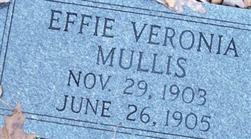 Effie Veronia Mullis Effie Veronia Mullis