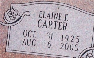 Elaine F. Carter Elaine F. Carter