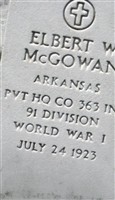 Elbert W Mcgowan