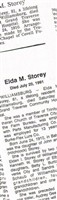 Elda M Storey Elda M Storey