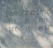 Eldridge G. Davis Eldridge G. Davis