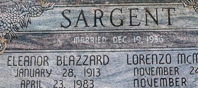 Eleanor Blazzard Sargent