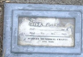 Elisa (Eliza) Jane Curtis Fullmer
