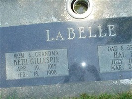 Eliza Beth Gillespie Labelle Eliza Beth Gillespie Labelle