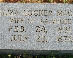 Eliza Locker McGee