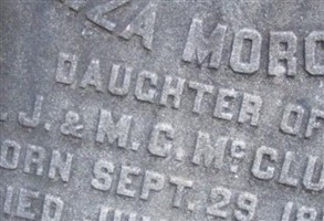 Eliza Morgan McClung Eliza Morgan McClung