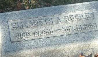 Elizabeth A Rowley Elizabeth A Rowley