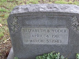 Elizabeth B Yoder Elizabeth B Yoder