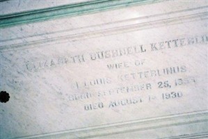 Elizabeth Bushnell Ketterlinus Elizabeth Bushnell Ketterlinus