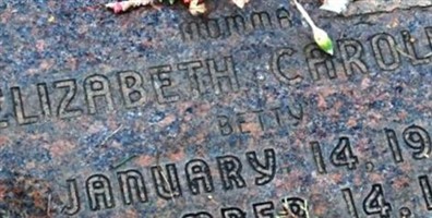 Elizabeth Caroline "Betty" Meek Elizabeth Caroline "Betty" Meek