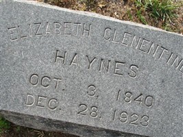 Elizabeth Clenentine Hodges Haynes Elizabeth Clenentine Hodges Haynes