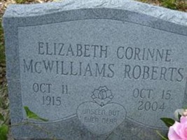 Elizabeth Corinne McWilliams Roberts Elizabeth Corinne McWilliams Roberts