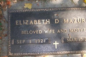 Elizabeth D Mazurek Elizabeth D Mazurek