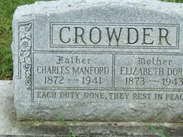 Elizabeth Dora Doty Crowder