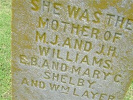 Elizabeth Dowdy Williams-Shelby-Layer