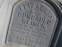 Elizabeth Dumbauld Brown Weimer Elizabeth Dumbauld Brown Weimer