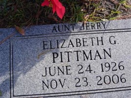 Elizabeth Geraldine "Aunt Jerry" Pittman